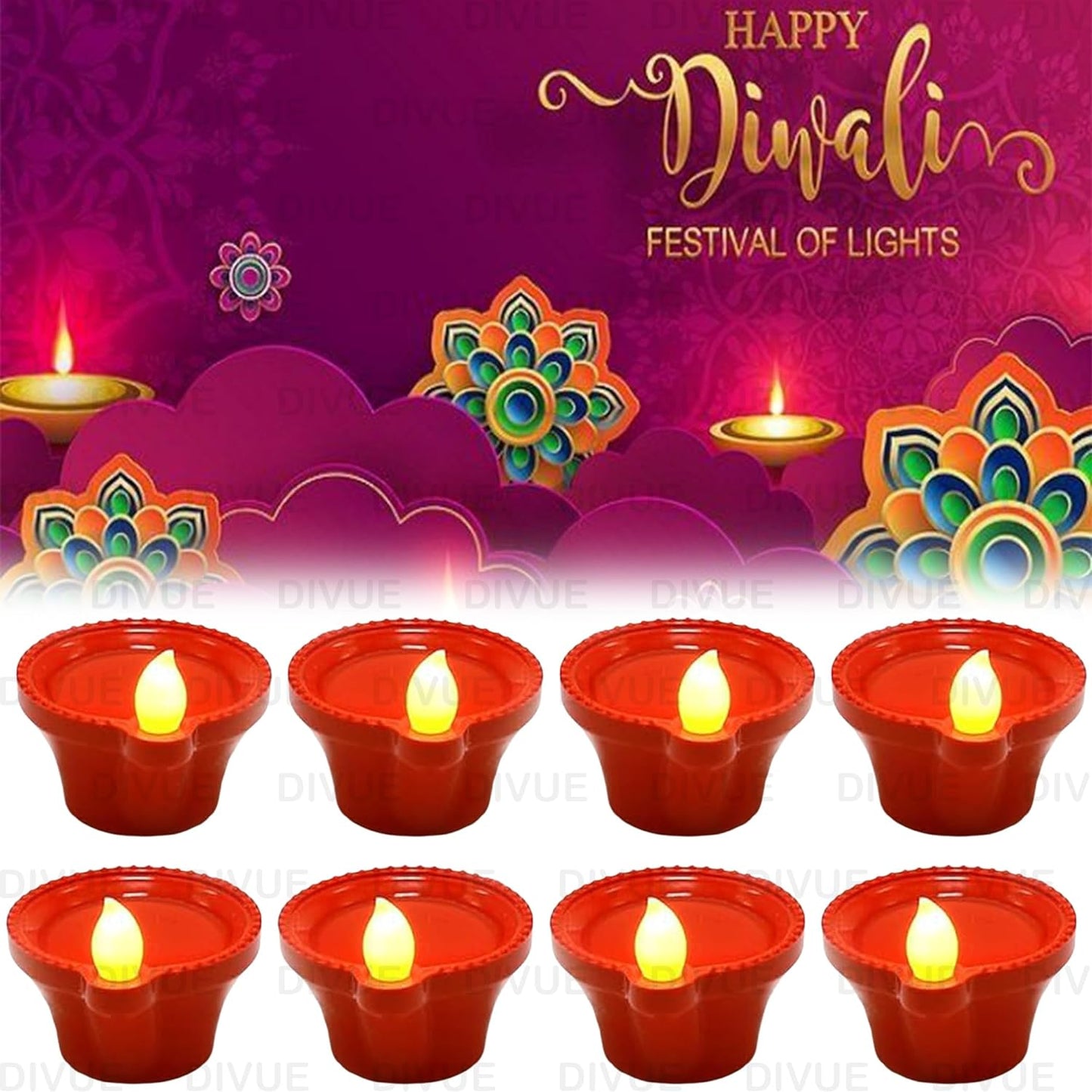 Water Sensor Led Tealights Candles Diyas