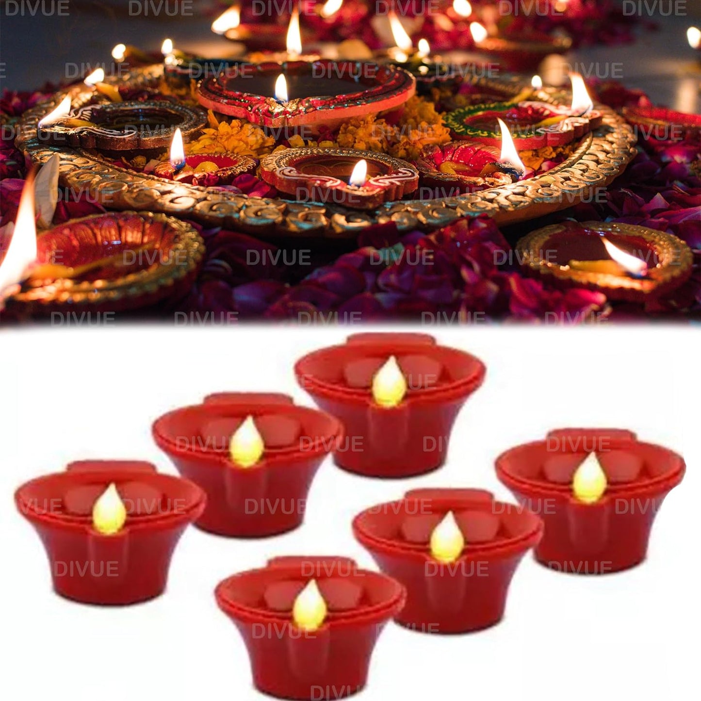 Water Sensor Led Tealights Candles Diyas