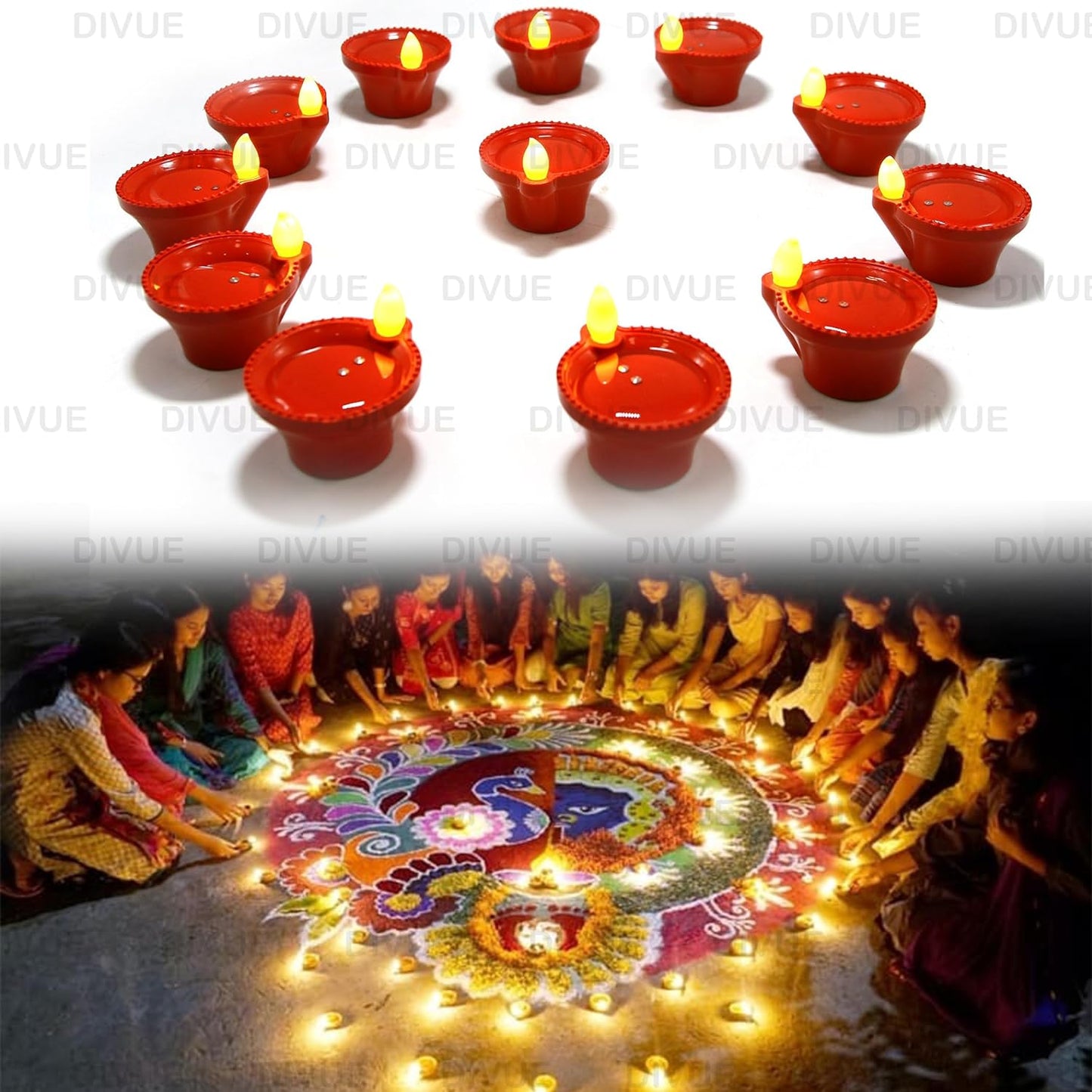 Water Sensor Led Tealights Candles Diyas