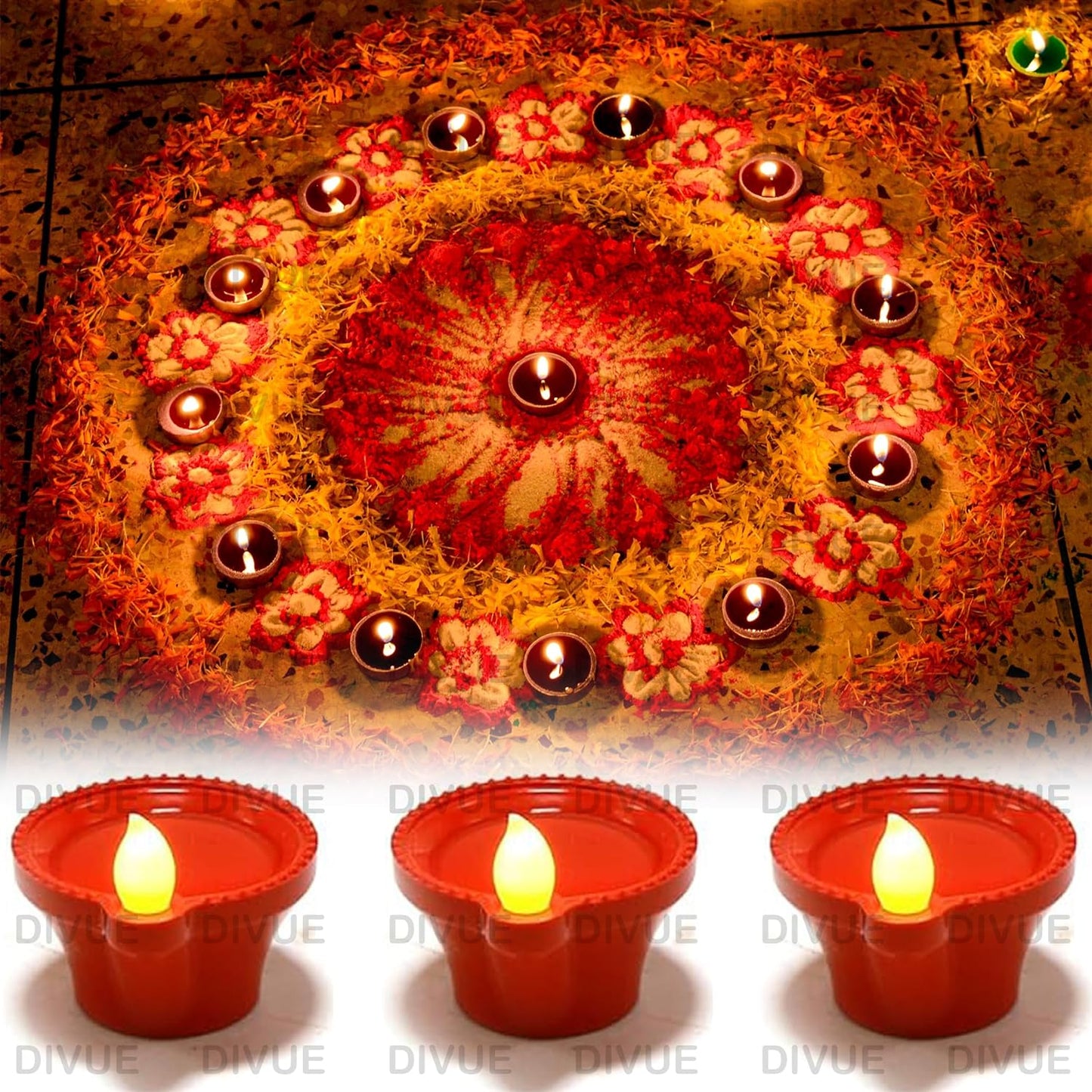 Water Sensor Led Tealights Candles Diyas