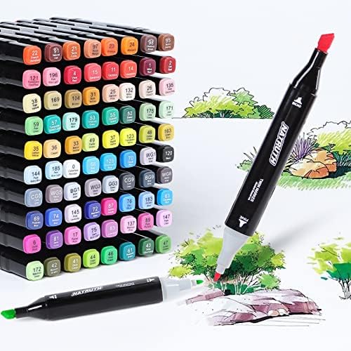 24 Colors Art Marker Sketch Pen Dual Tip Artist Art Marker