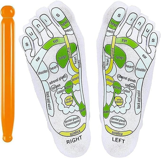 Acupressure Reflexology Socks For Women And Men (S M SIZE) Foot Massage Sock