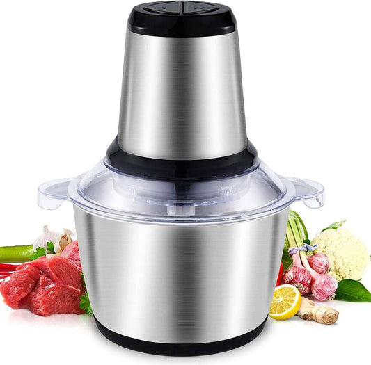 Stainless Steel Electric Meat Grinders with Bowl for Kitchen Food Chopper