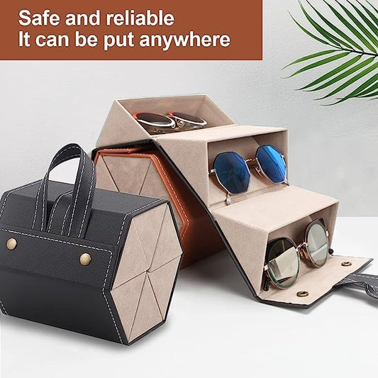 6 slot sunglass case