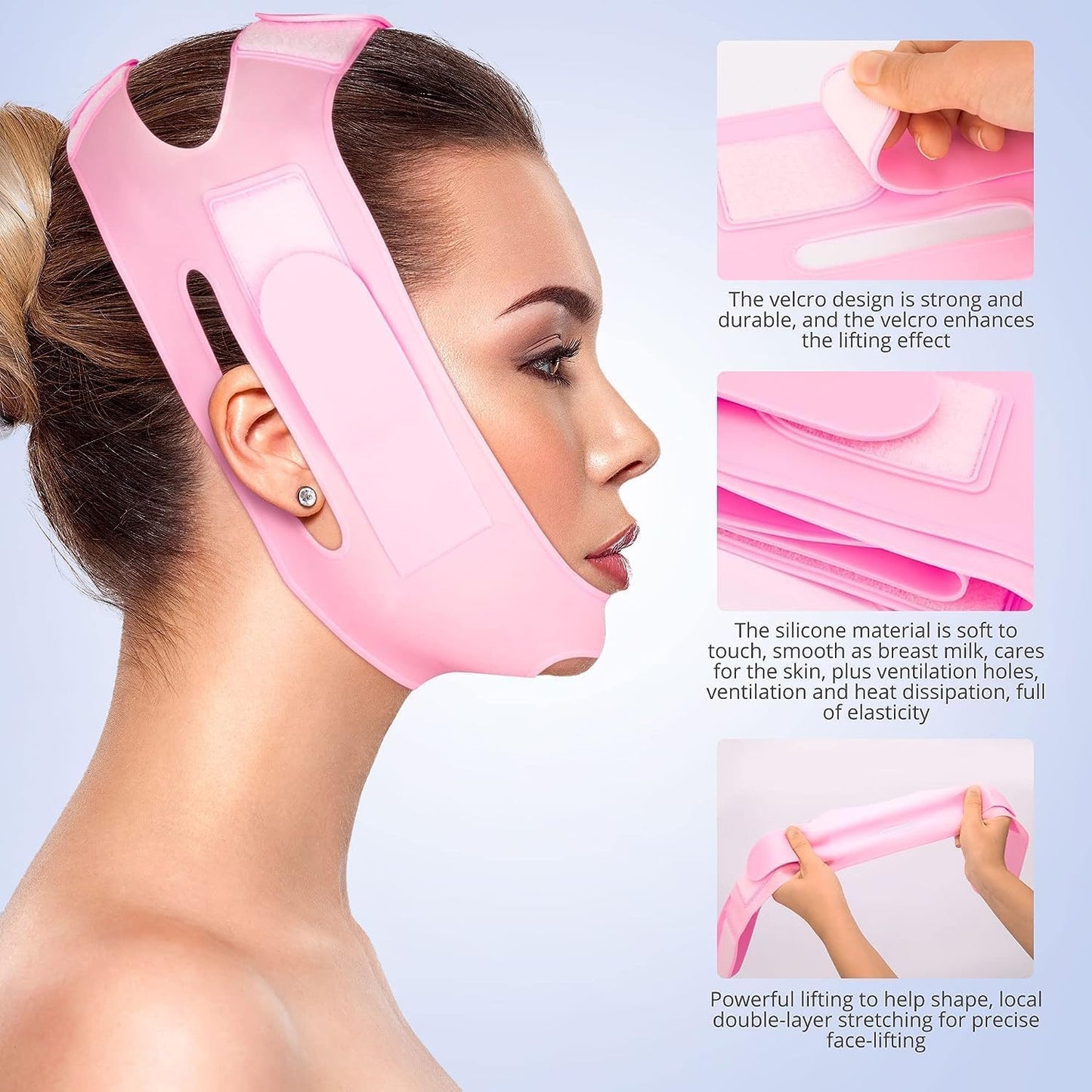 Silicone V Face Mask Face Lift Up Belt