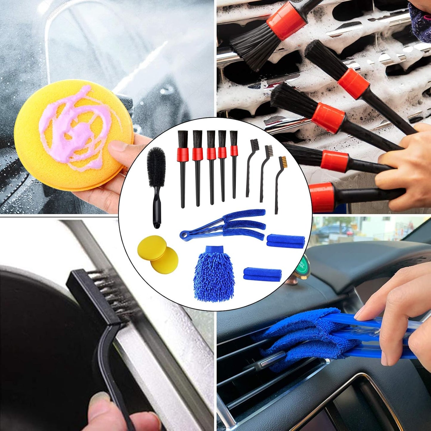 15 PCS Car Detailing Brush Set