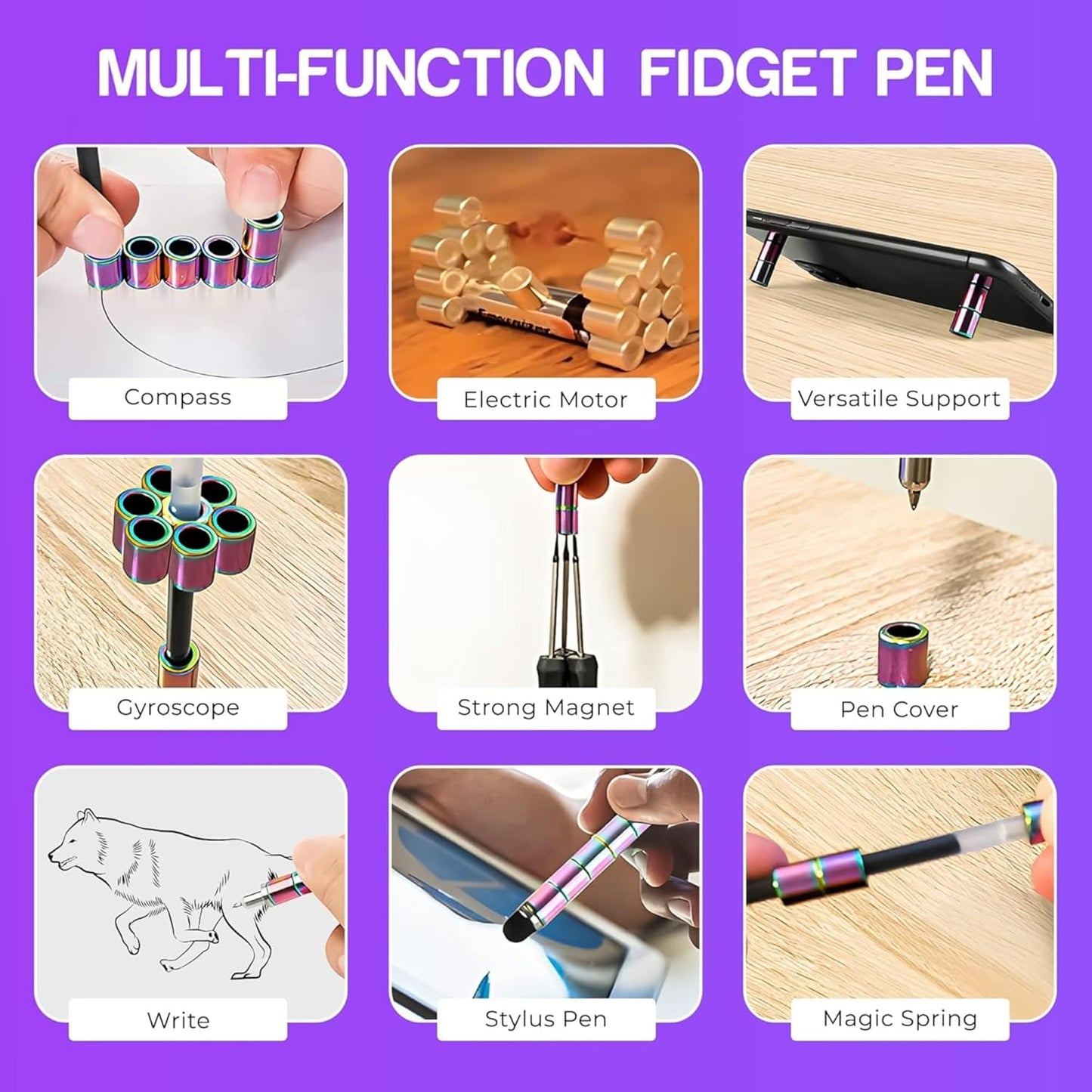 Magnetic Fidget Pen Toys For Boys Girls