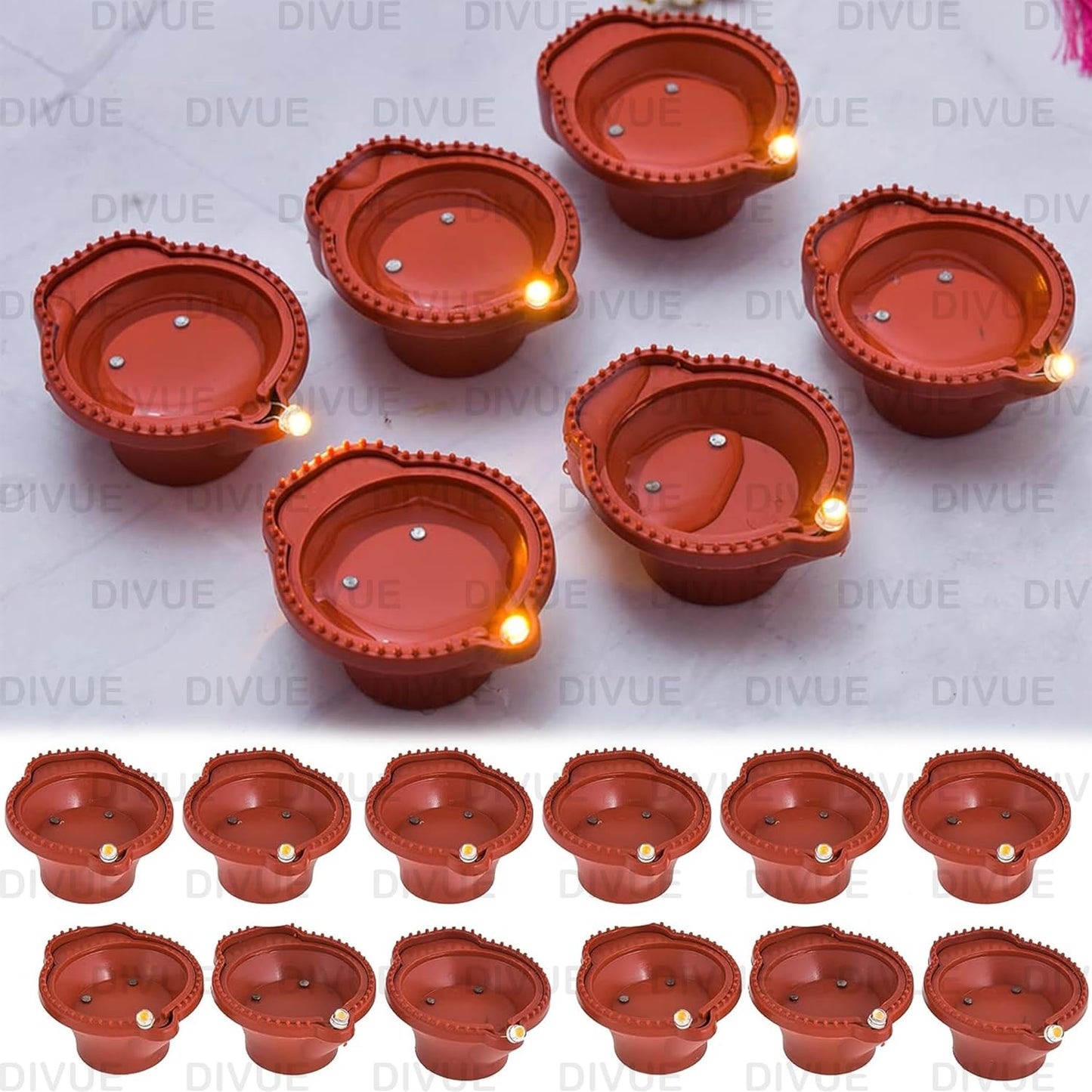 Water Sensor Led Tealights Candles Diyas