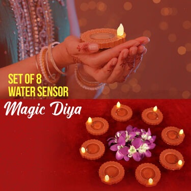 Water Sensor Led Tealights Candles Diyas