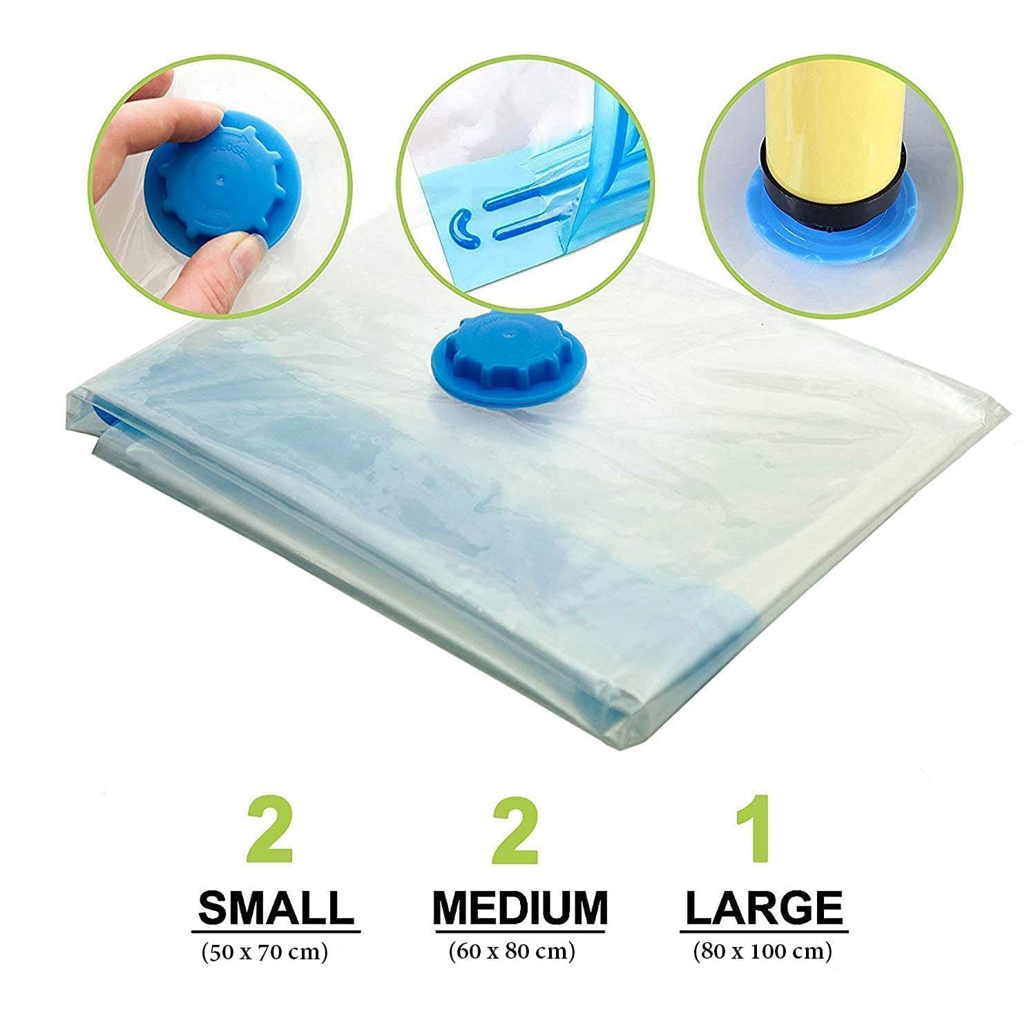 Safeseed Vacuum Storage Bag Vb100 With Hand Pump Sealer Bags For Clothes  Bedding at Rs 343/set, Other Home Accessories in Chennai