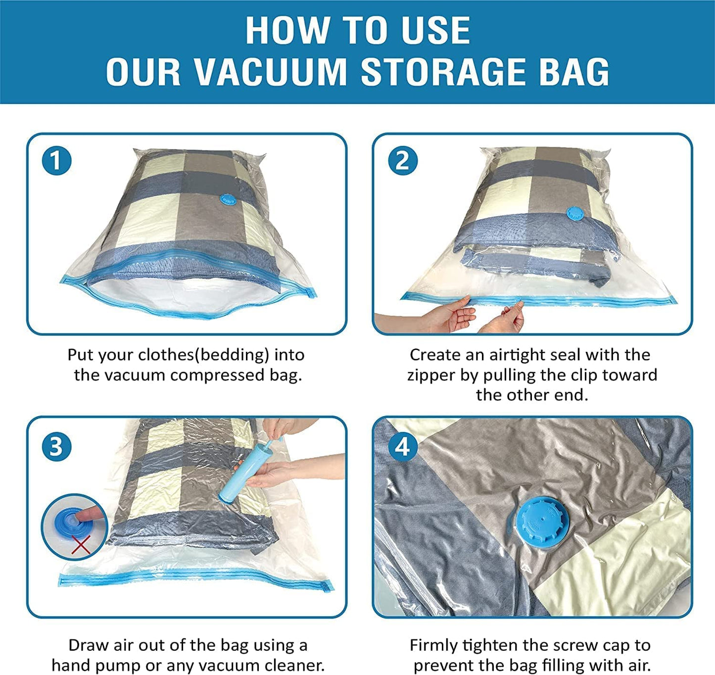 Vacuum Bags with Hand Pump